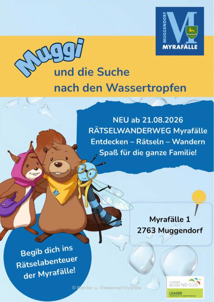Plakat Muggi Rätselwanderweg Plakat Muggi Rätselwanderweg