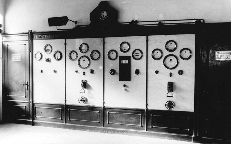 Schalttafel | © EVN Archiv Themenstation 1.) Wasserkraft