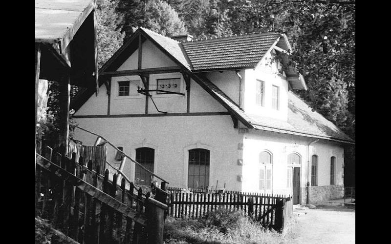 Alte Ansicht des Turbinenhauses | © EVN Archiv Themenstation 1.) Wasserkraft