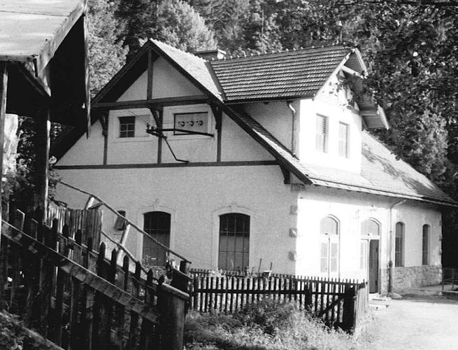 Alte Ansicht des Turbinenhauses | © EVN Archiv Themenstation 1.) Wasserkraft